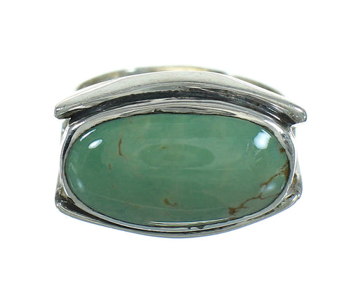Turquoise And Sterling Silver Southwestern Ring Size 5-3/4 RX87644